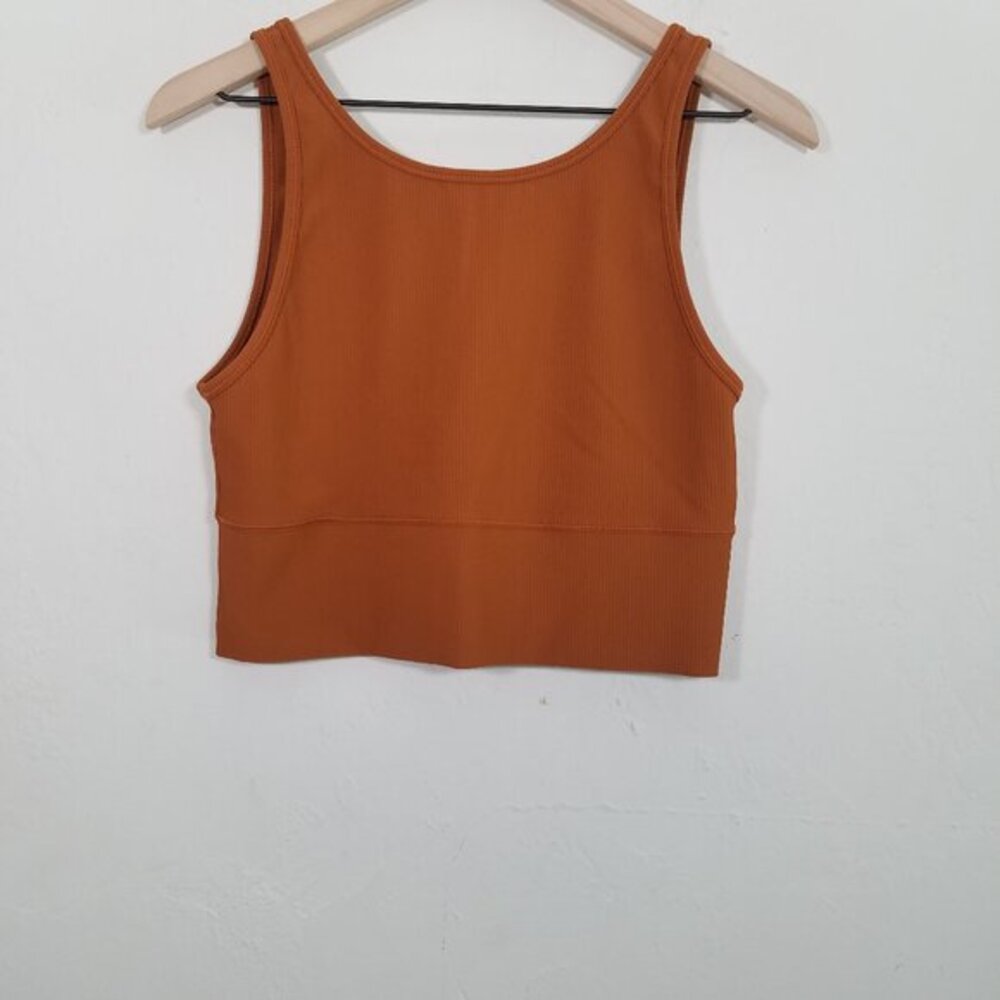 Like New Lululemon Ribbed Cropped Tank Top